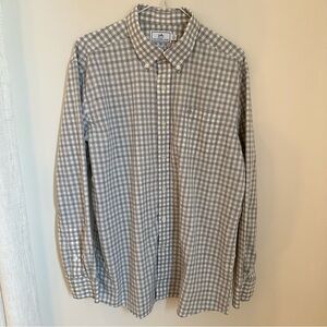 Southern Tide Gray Plaid Button Down Shirt